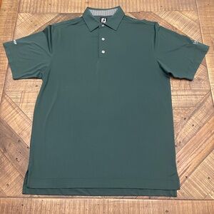 FootJoy Men's Dark Green Performance Polo